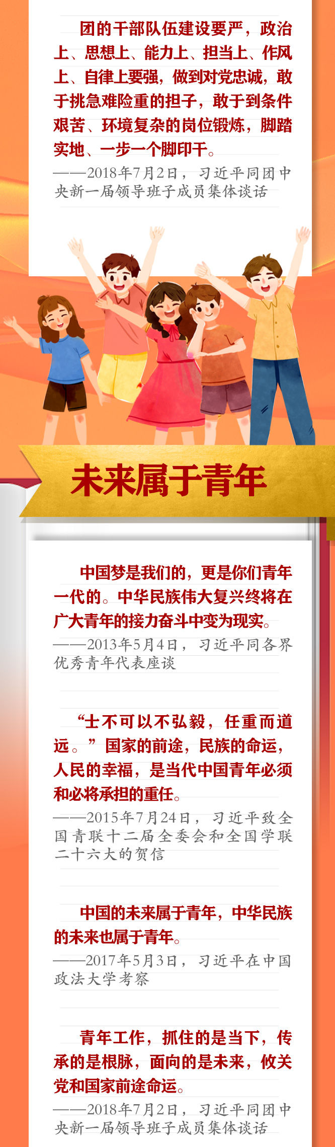 手繪長卷 | 共青團員們，總書記這些話要牢記