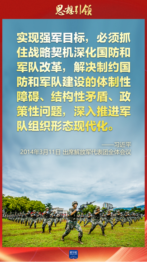 思想引領(lǐng)｜兩會(huì)上，習(xí)主席這樣談強(qiáng)軍之路