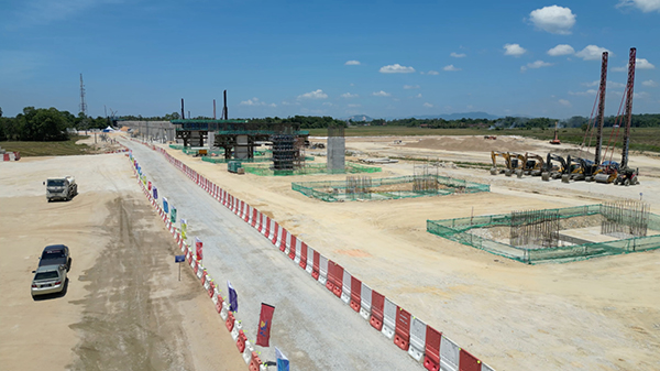 哥打巴魯車站施工現(xiàn)場。中國交通建設有限公司供圖