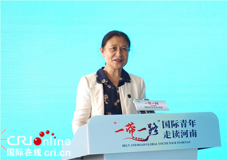 中國人民對外友好協(xié)會二級巡視員李冬梅致辭。賈親親 攝