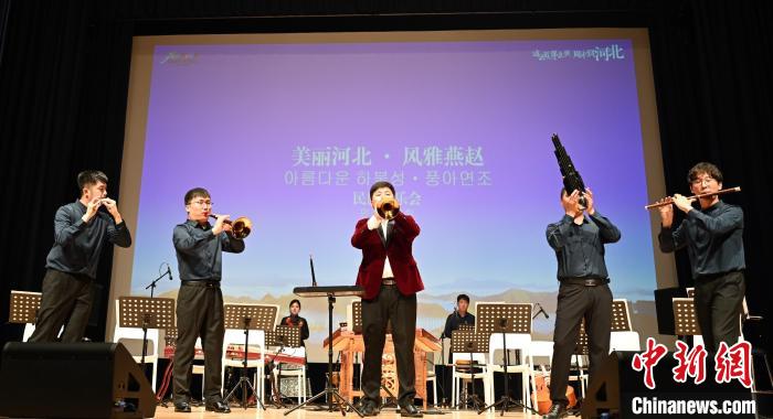 圖為音樂會(huì)現(xiàn)場?！∈谞栔袊幕行墓﹫D