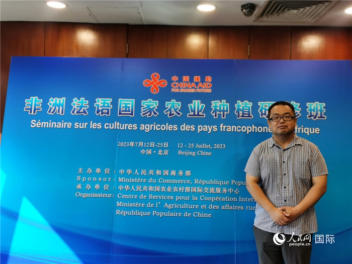 農(nóng)業(yè)農(nóng)村部全國(guó)農(nóng)業(yè)技術(shù)推廣服務(wù)中心正高級(jí)農(nóng)藝師孫釗。人民網(wǎng) 孫鴻宇攝