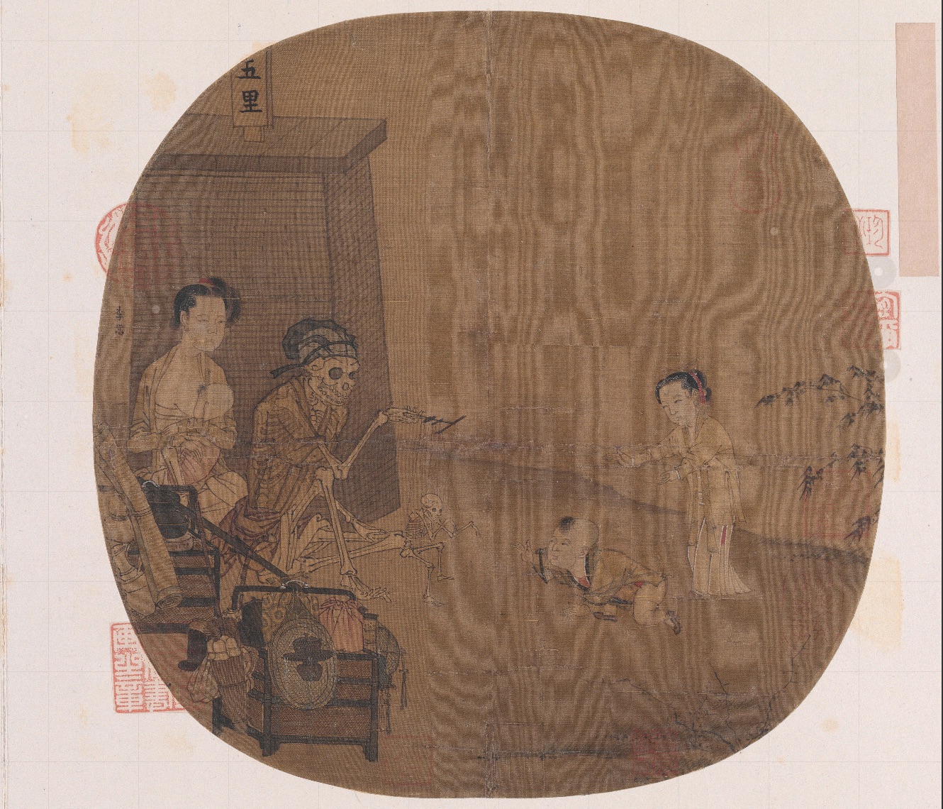 南宋名畫《骷髏幻戲圖》。圖片來(lái)源：故宮博物院官方網(wǎng)站