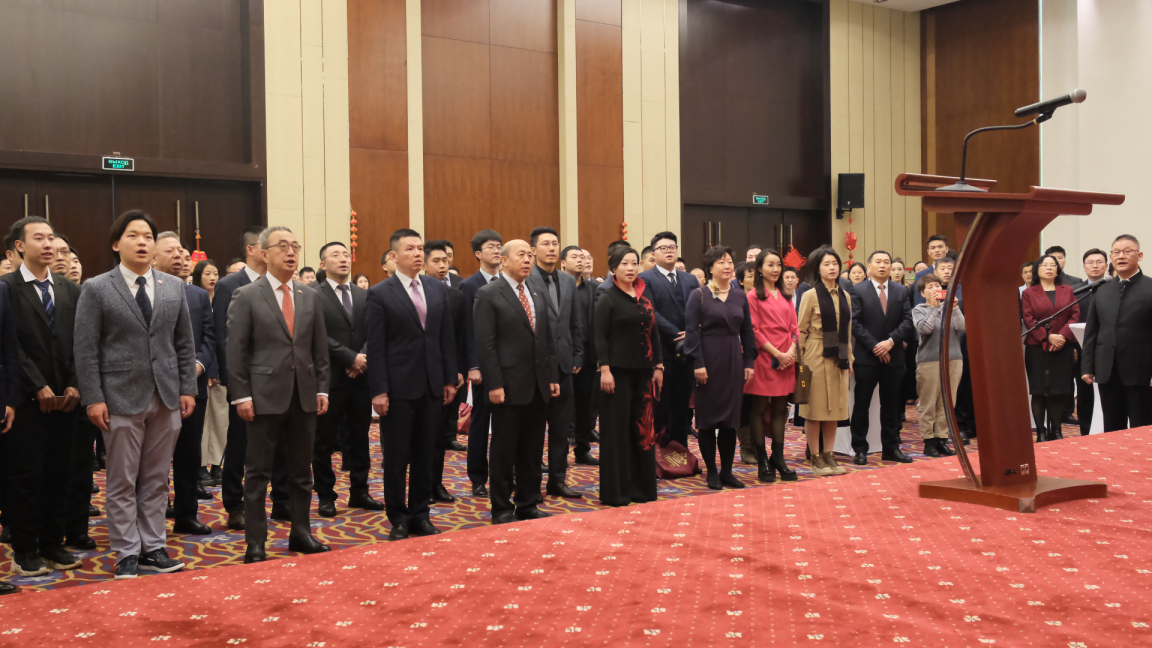 駐白俄羅斯使館2024年新春招待會(huì)現(xiàn)場(chǎng)。 駐白俄羅斯使館供圖