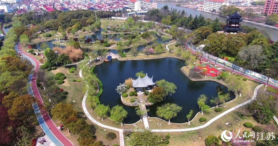如東縣人民公園。如東縣委宣傳部供圖