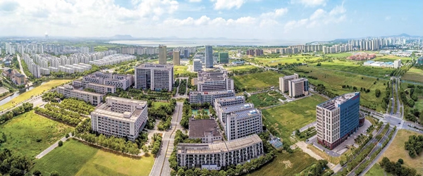 航拍產(chǎn)業(yè)園區(qū)一角。無(wú)錫高新區(qū)管委會(huì)供圖