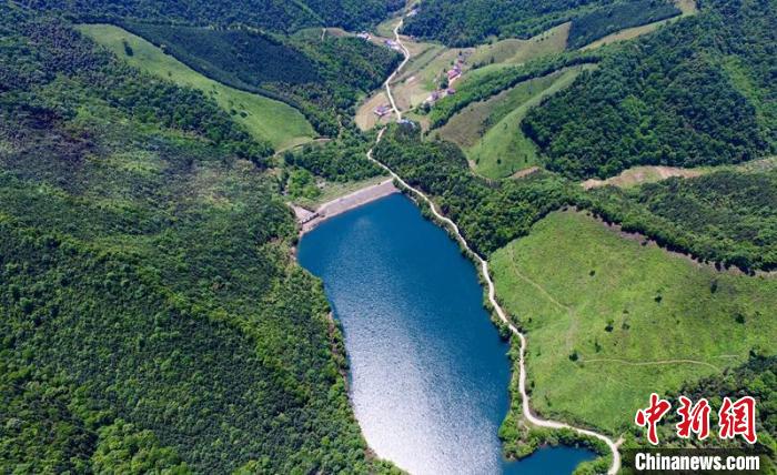 空中俯瞰北山村。洲湖鎮(zhèn)供圖