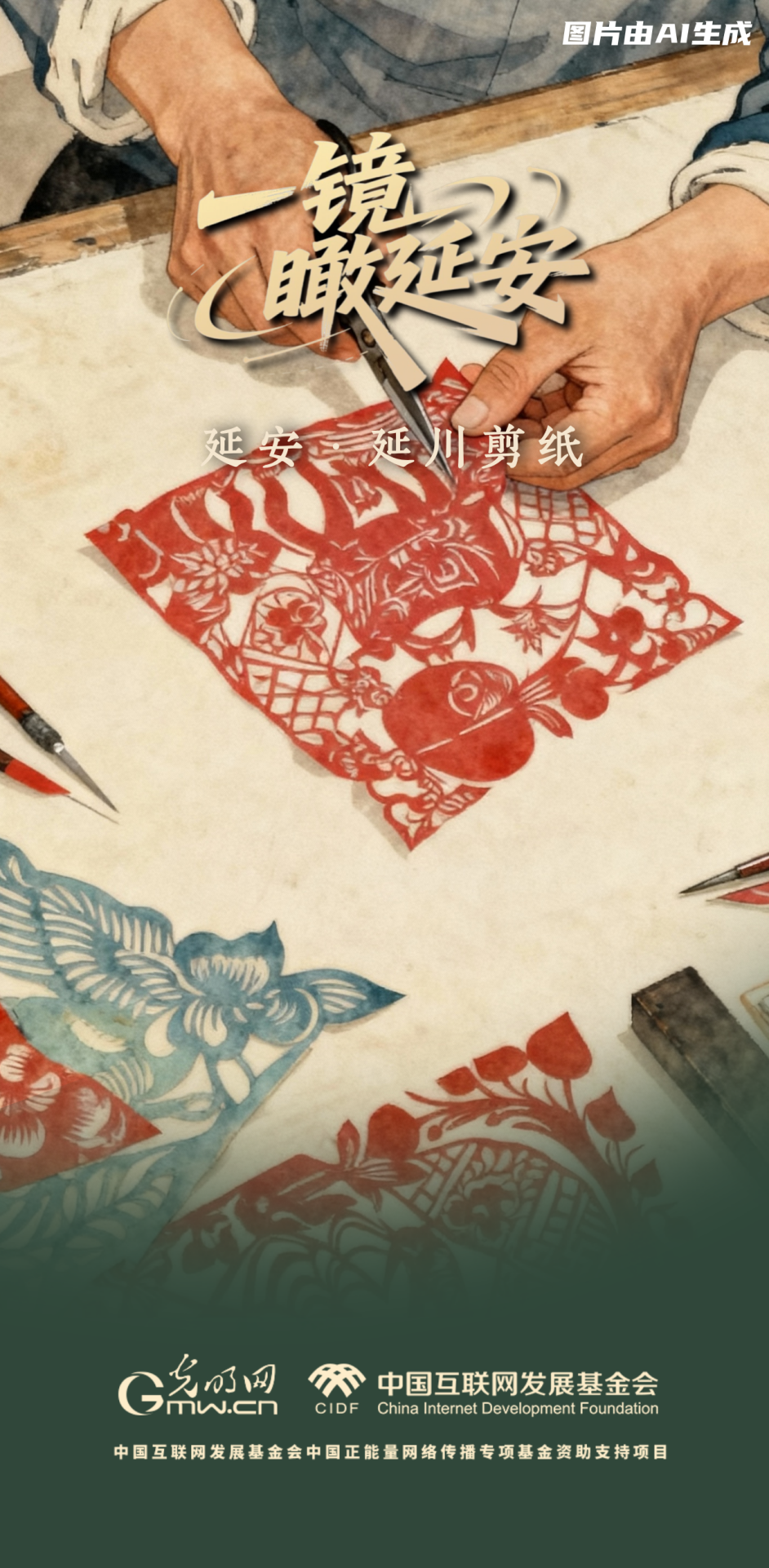 【一鏡瞰延安·AI海報】跟著這些非遺文化，感受老區(qū)風土人情