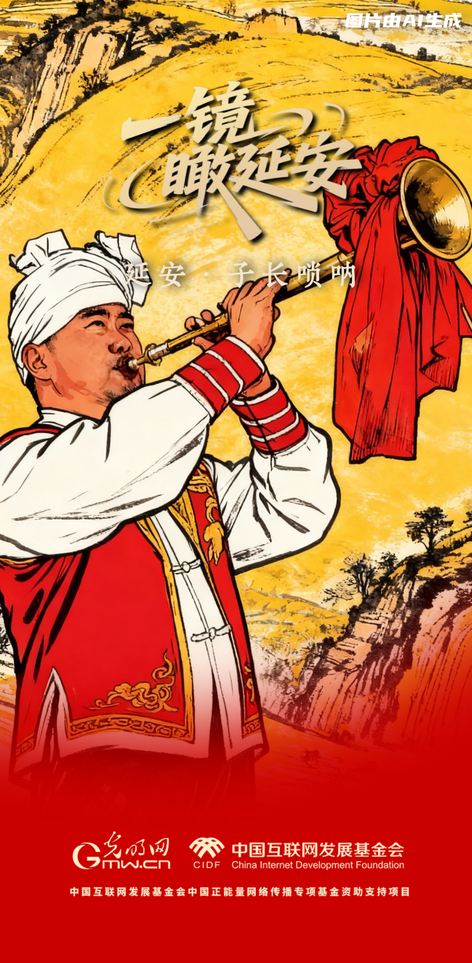 【一鏡瞰延安·AI海報】跟著這些非遺文化，感受老區(qū)風土人情