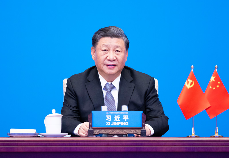 2023年3月15日，習(xí)近平主席在北京出席中國(guó)共產(chǎn)黨與世界政黨高層對(duì)話會(huì)，并發(fā)表題為《攜手同行現(xiàn)代化之路》的主旨講話。