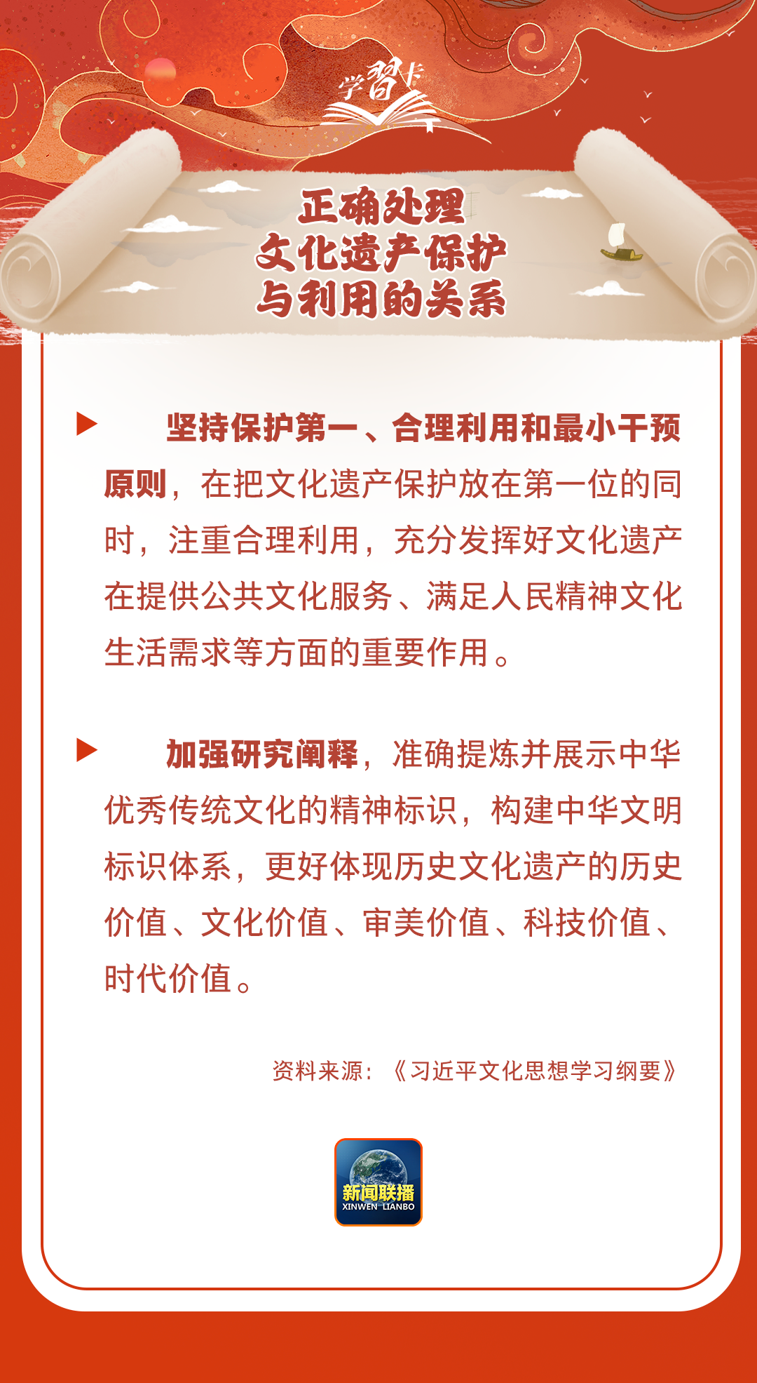 學(xué)習(xí)卡丨守護(hù)好中華民族的文化瑰寶！