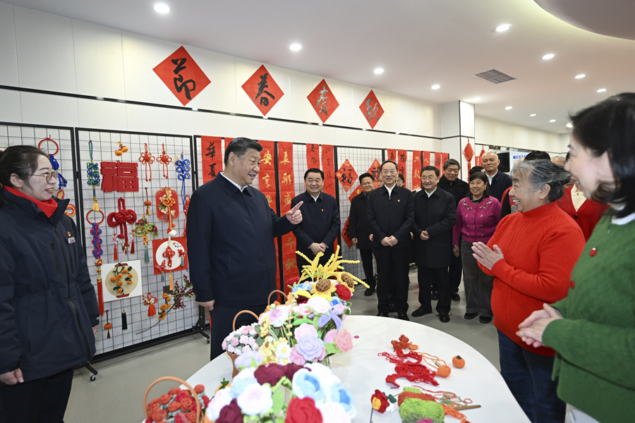 2025年1月23日，習(xí)近平總書(shū)記在沈陽(yáng)大東區(qū)長(zhǎng)安街道長(zhǎng)安小區(qū)社區(qū)黨群服務(wù)中心考察。