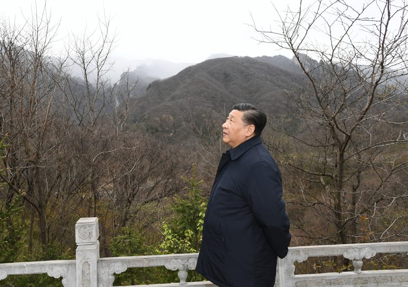 2020年4月20日，習(xí)近平總書記在位于陜西柞水的秦嶺牛背梁國家級自然保護(hù)區(qū)考察秦嶺生態(tài)保護(hù)情況。