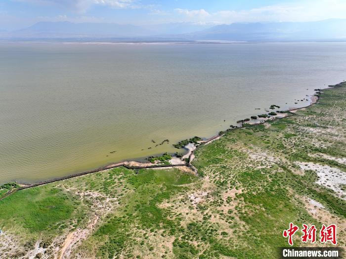 圖為航拍都蘭湖國家濕地公園?！∑钤鲚?攝
