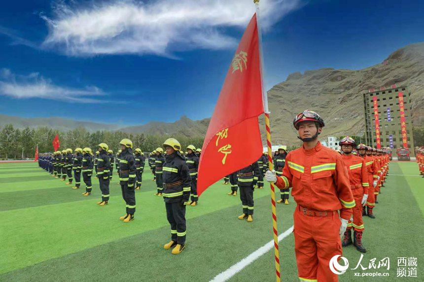 誓師大會現(xiàn)場。 人民網(wǎng) 李海霞 攝