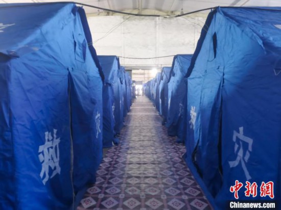 那曲火車站集中健康監(jiān)測點。　中國鐵路青藏集團有限公司拉薩車務段 供圖
